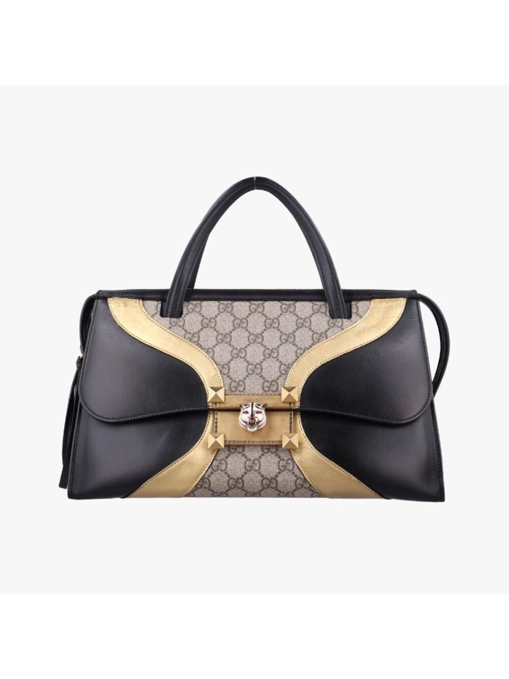 Gucci Ojiride Beige Black Multicolor Leather